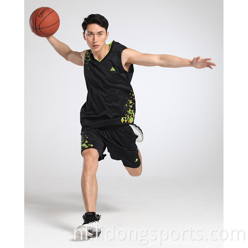 Lidong aangepaste goedkope basketbal middelbare schooluniformen met je logo